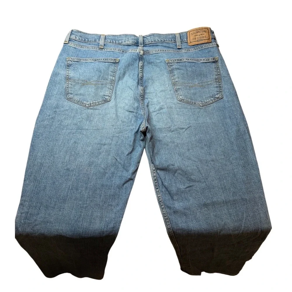 Signature Levi Strauss Gold Label Jeans Straight Men 40x30 Whisker Gold Label